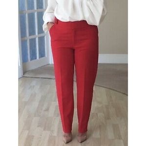 MANGO Suit Red Trousers in Red